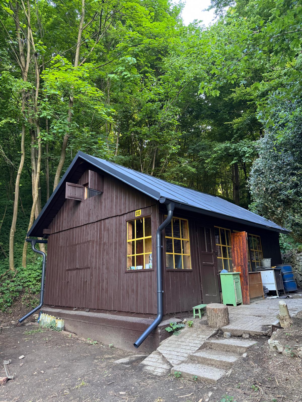 Nátěr dřevěné chaty