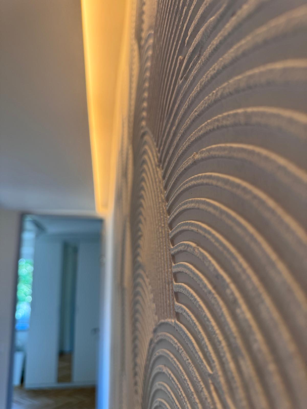 Designová stěrka — detail